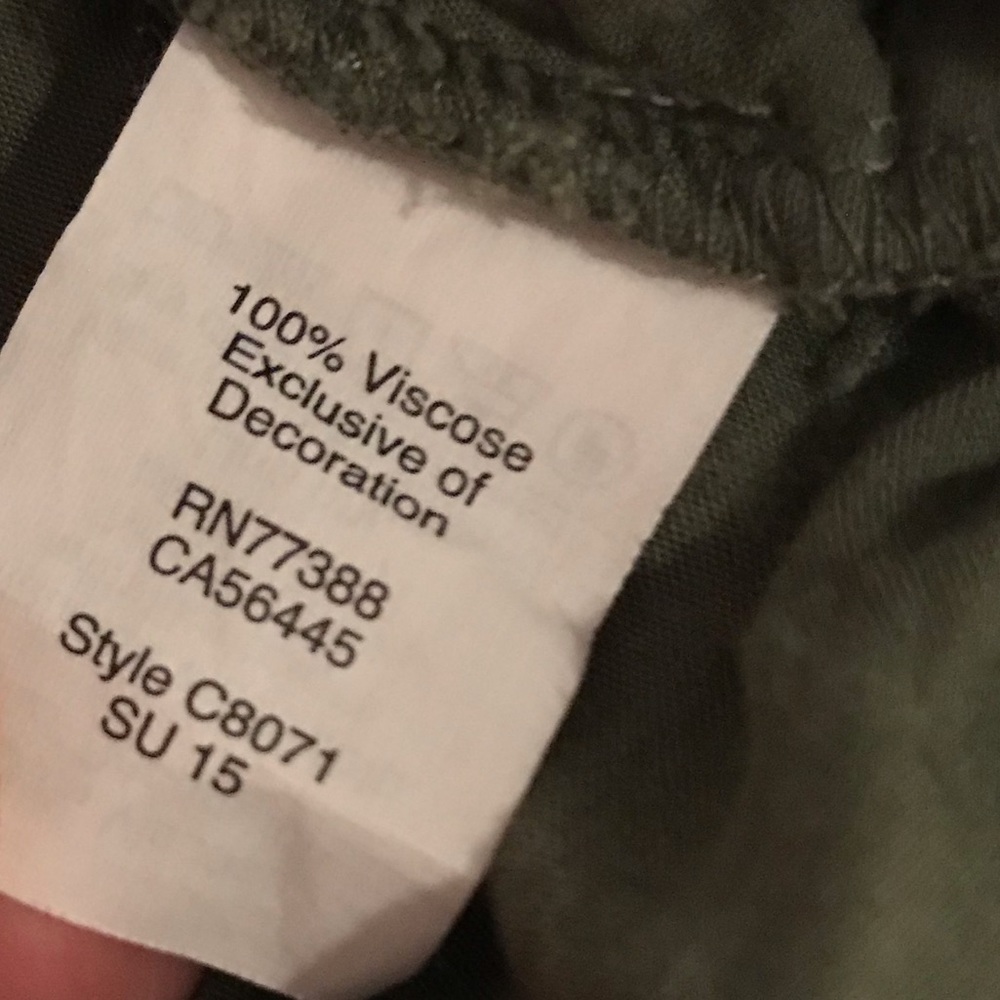 Madewell Army Green Pull On Jogger Pants - Picture 8 of 9